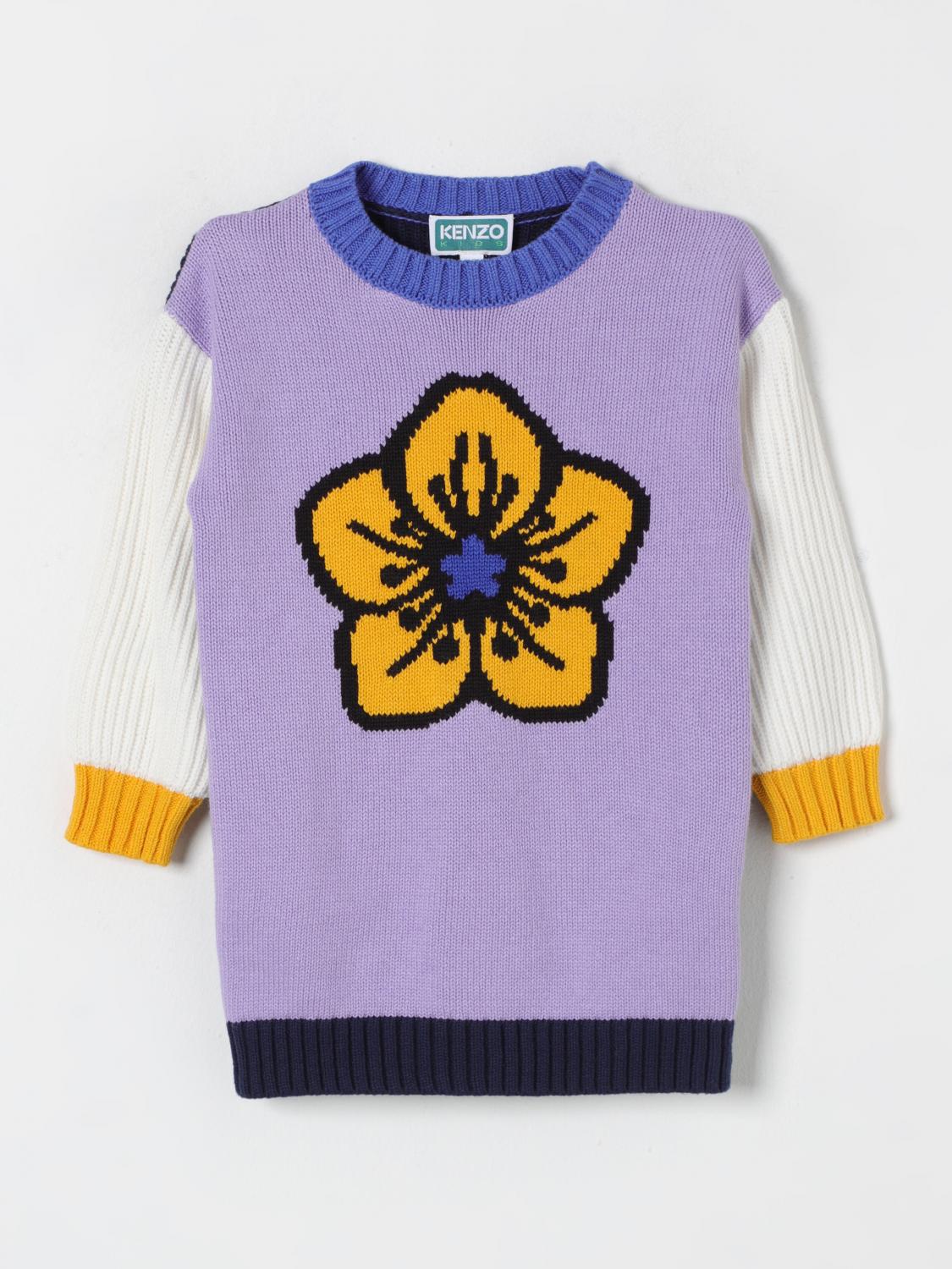 Shop Kenzo Dress  Kids Kids Color Lilac