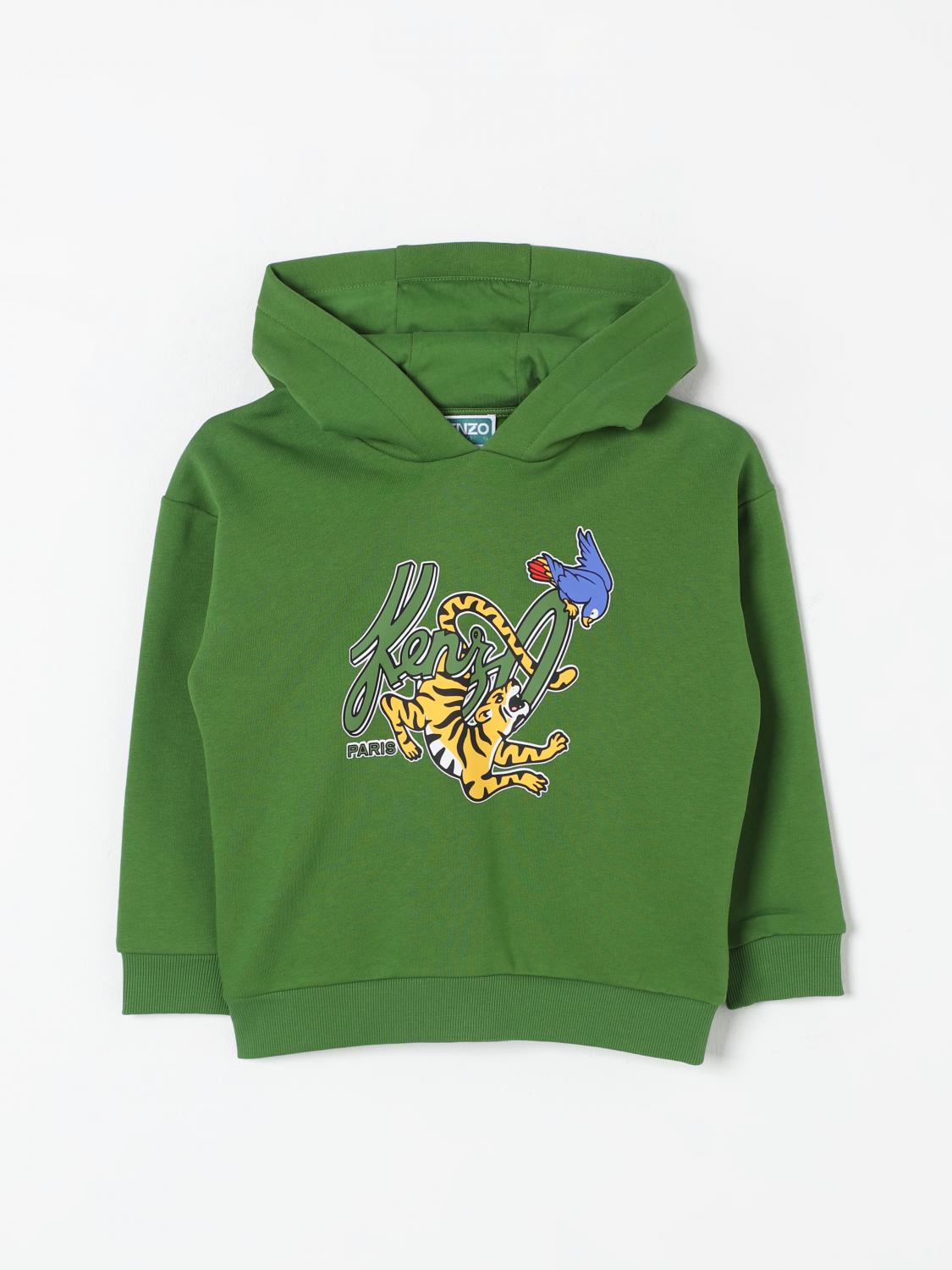 Shop Kenzo Sweater  Kids Kids Color Green In Grün