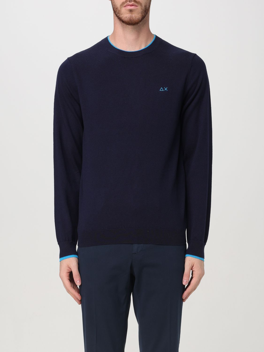 Sun 68 Sweatshirt  Men Color Blue In 蓝色