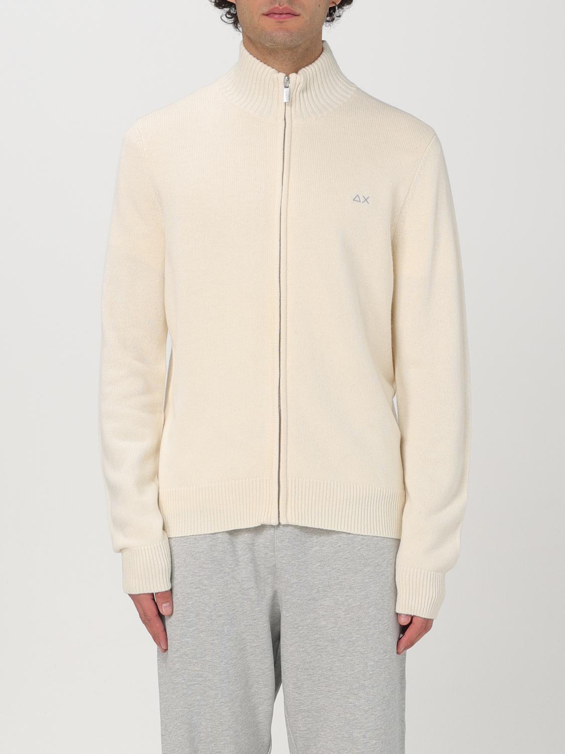 Sun 68 Sweatshirt Men Color Yellow Cream In Yellow Cream