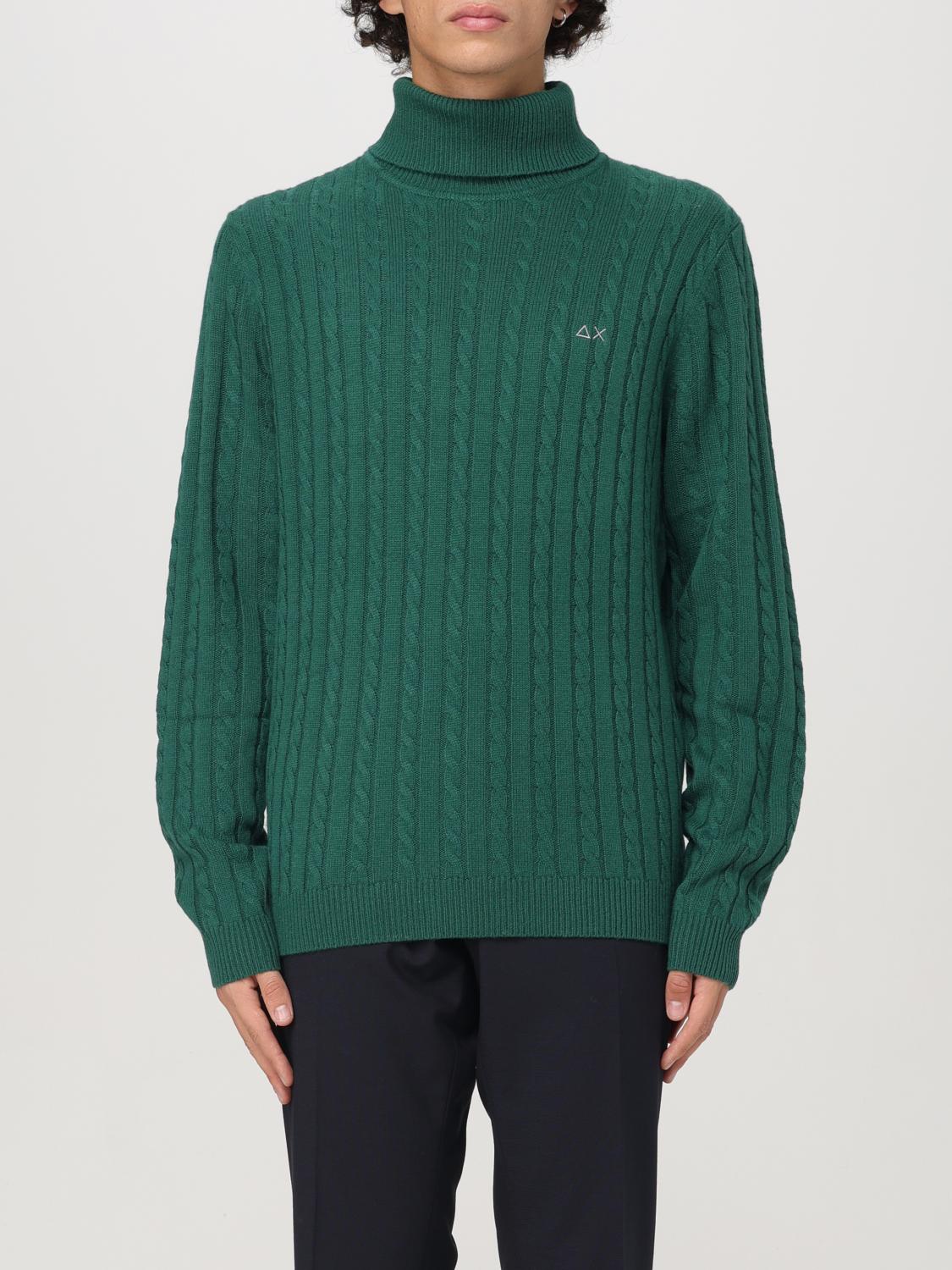 Sun 68 Sweatshirt  Men Color Green In Grün