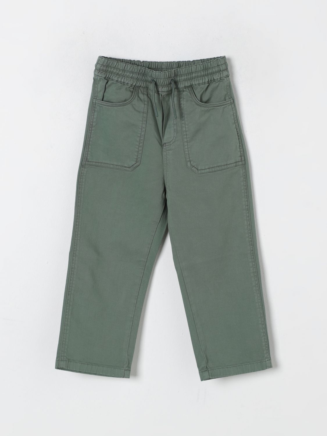 Shop Kenzo Pants  Kids Kids Color Green In Grün