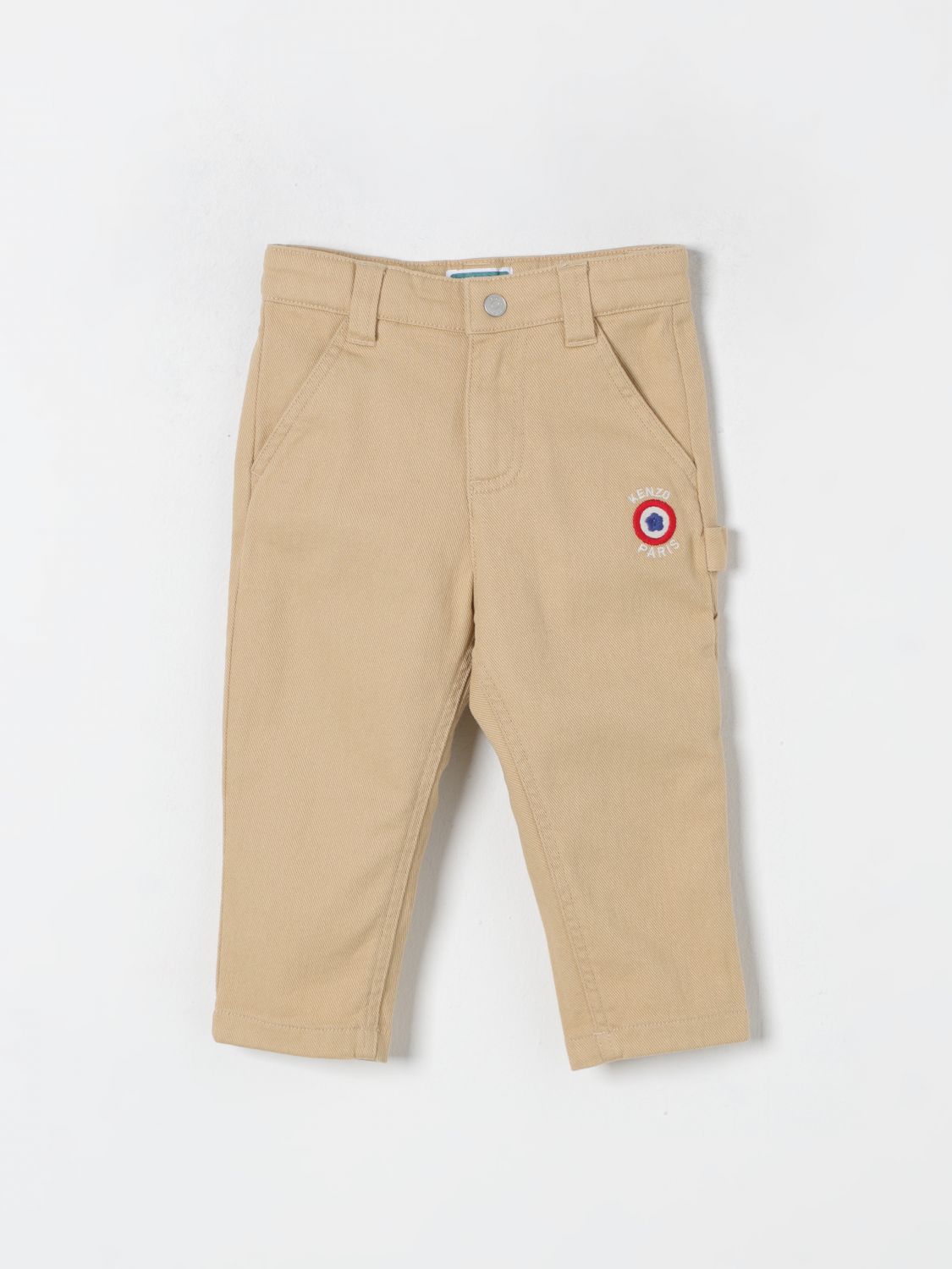 Shop Kenzo Pants  Kids Kids Color Beige