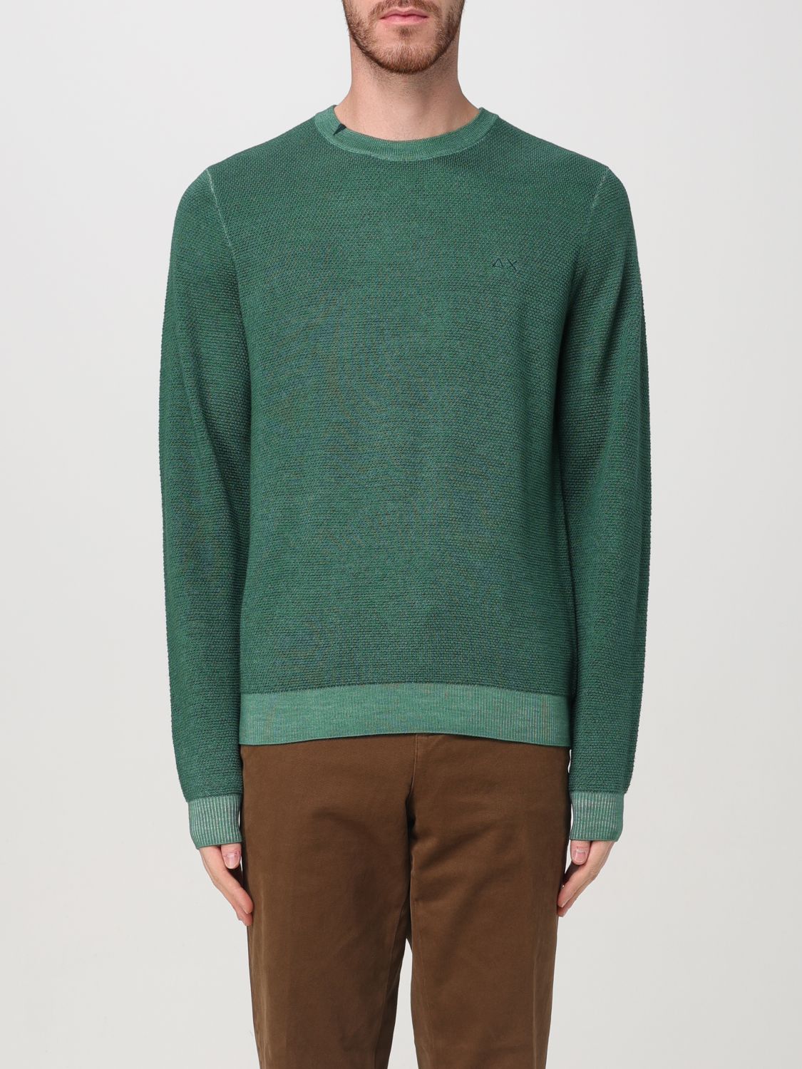 Sun 68 Sweatshirt  Men Color Green In 绿色