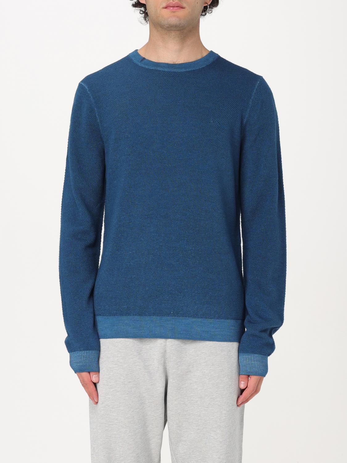 Sun 68 Sweatshirt Men Color Navy In Navy