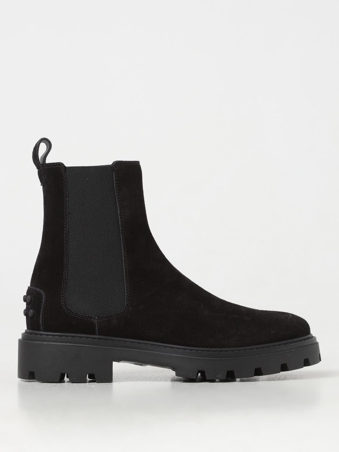 Tod's Tods Patent Leather Chelsea Boots In Black