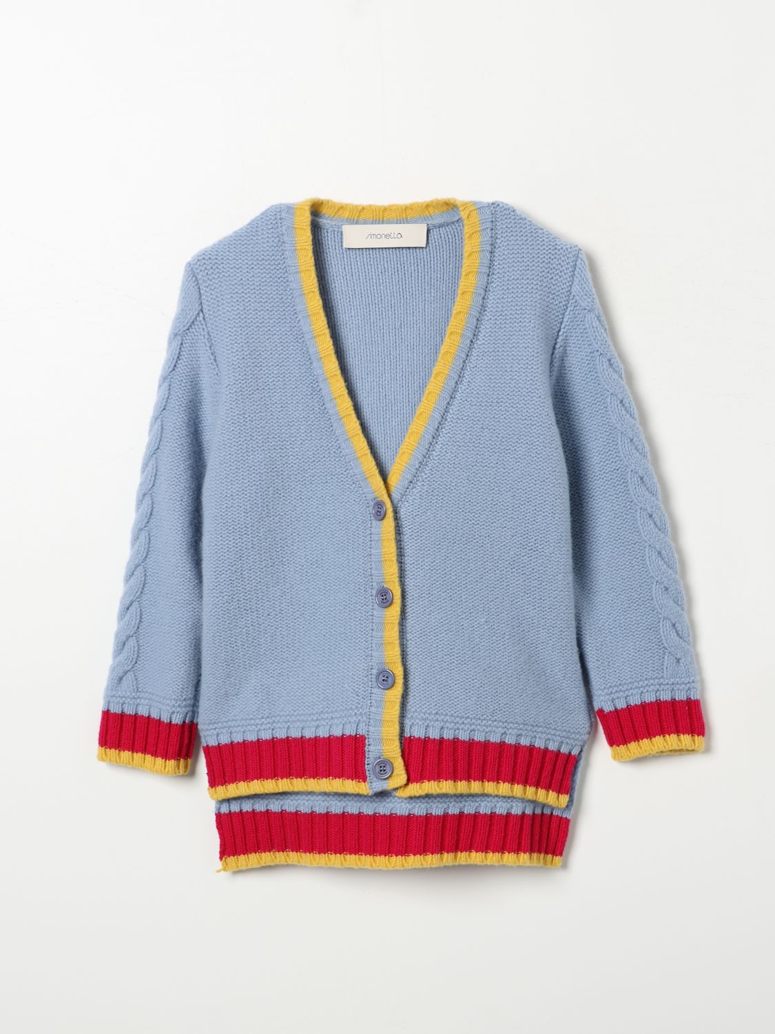 Shop Simonetta Sweater  Kids Color Gnawed Blue In Hellblau