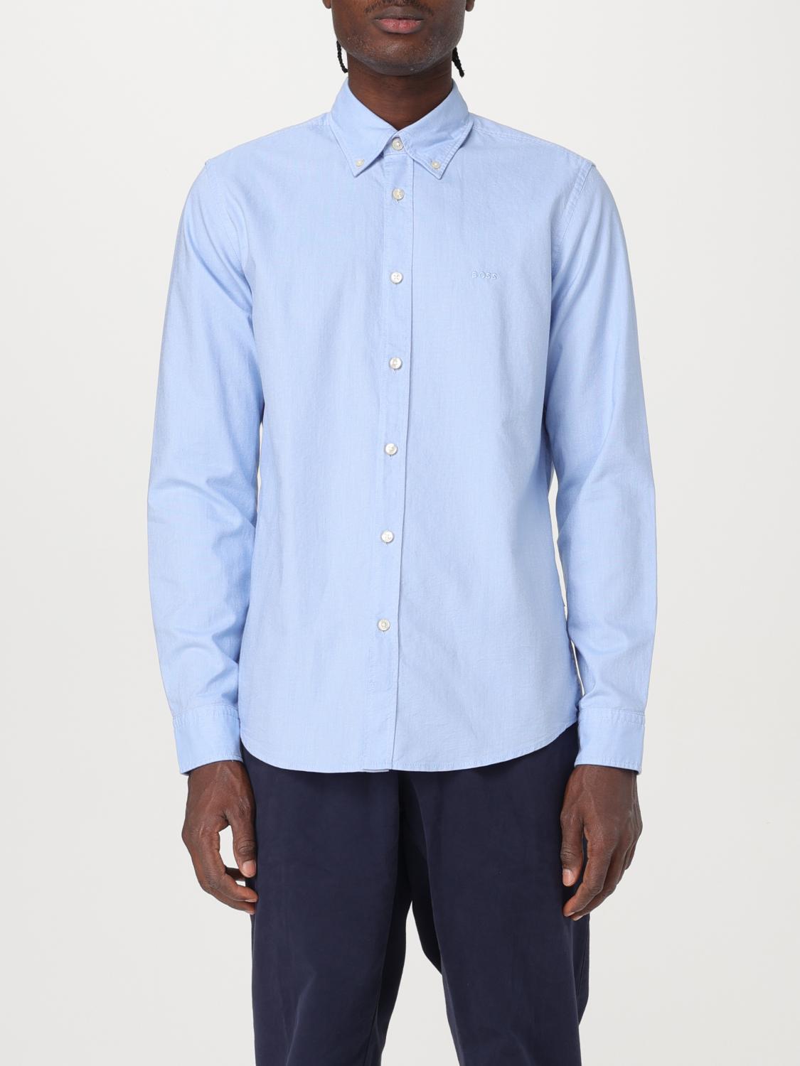 Shop Hugo Boss Shirt Boss Men Color Blue In Blau