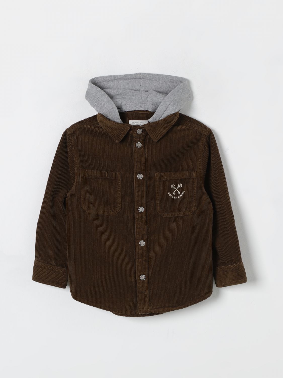 Shop Golden Goose Jacket  Kids Color Brown In Braun