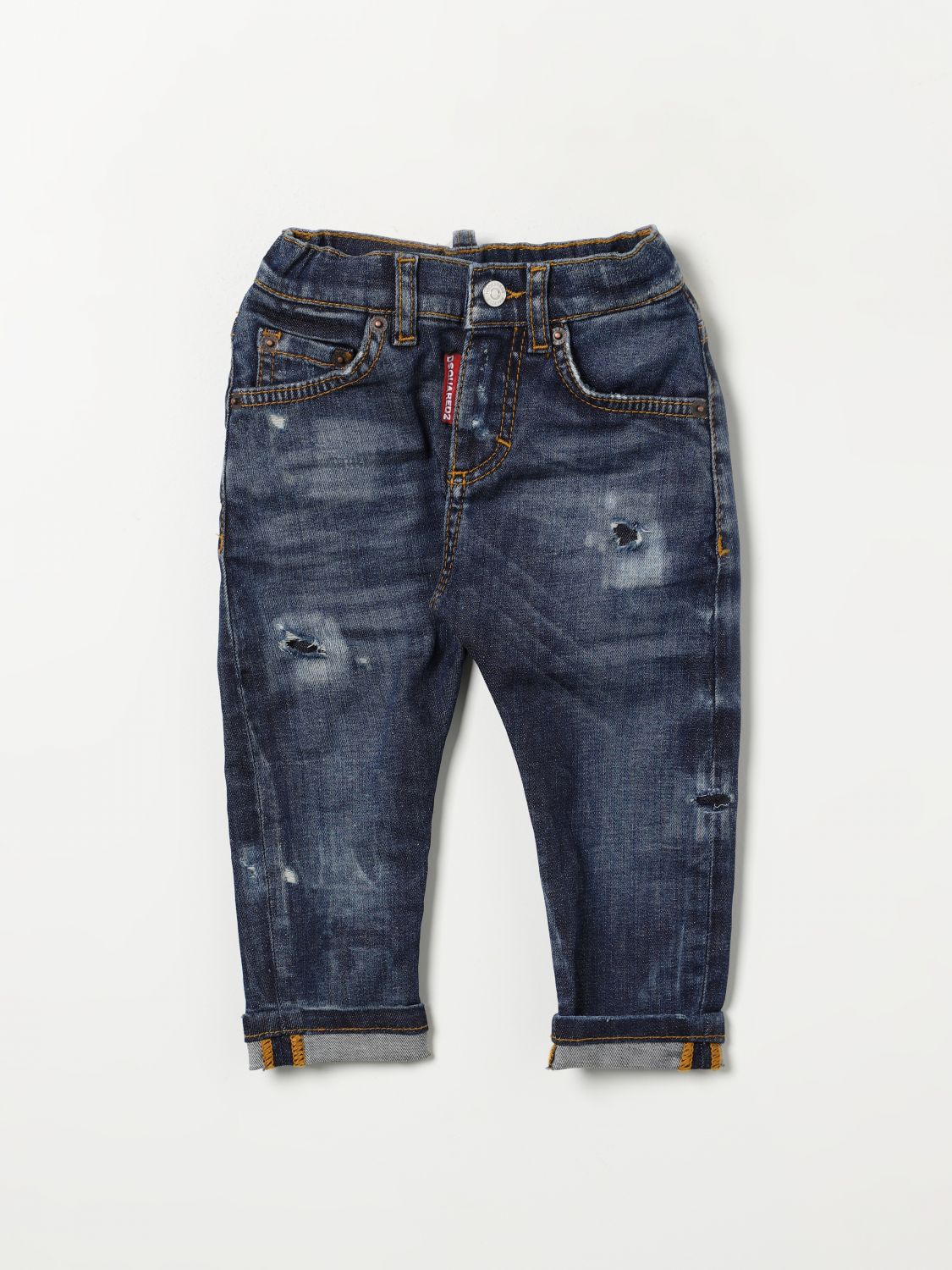 Shop Dsquared2 Jeans  Kids Color Blue In Blau