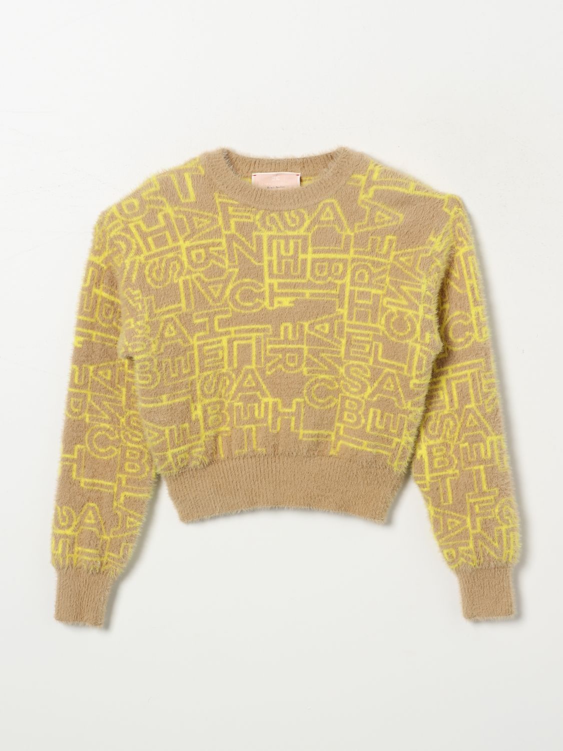 Elisabetta Franchi La Mia Bambina Sweater  Kids Color Camel In 驼色