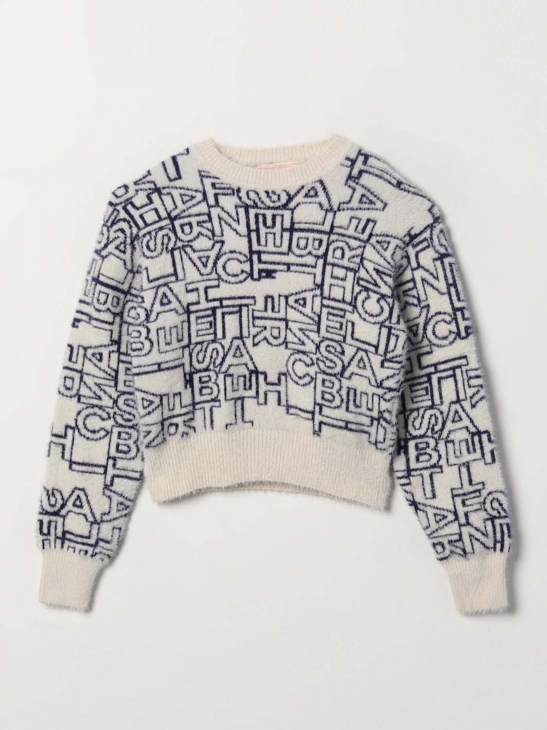 Elisabetta Franchi La Mia Bambina Sweater  Kids Color Butter In 黄油色