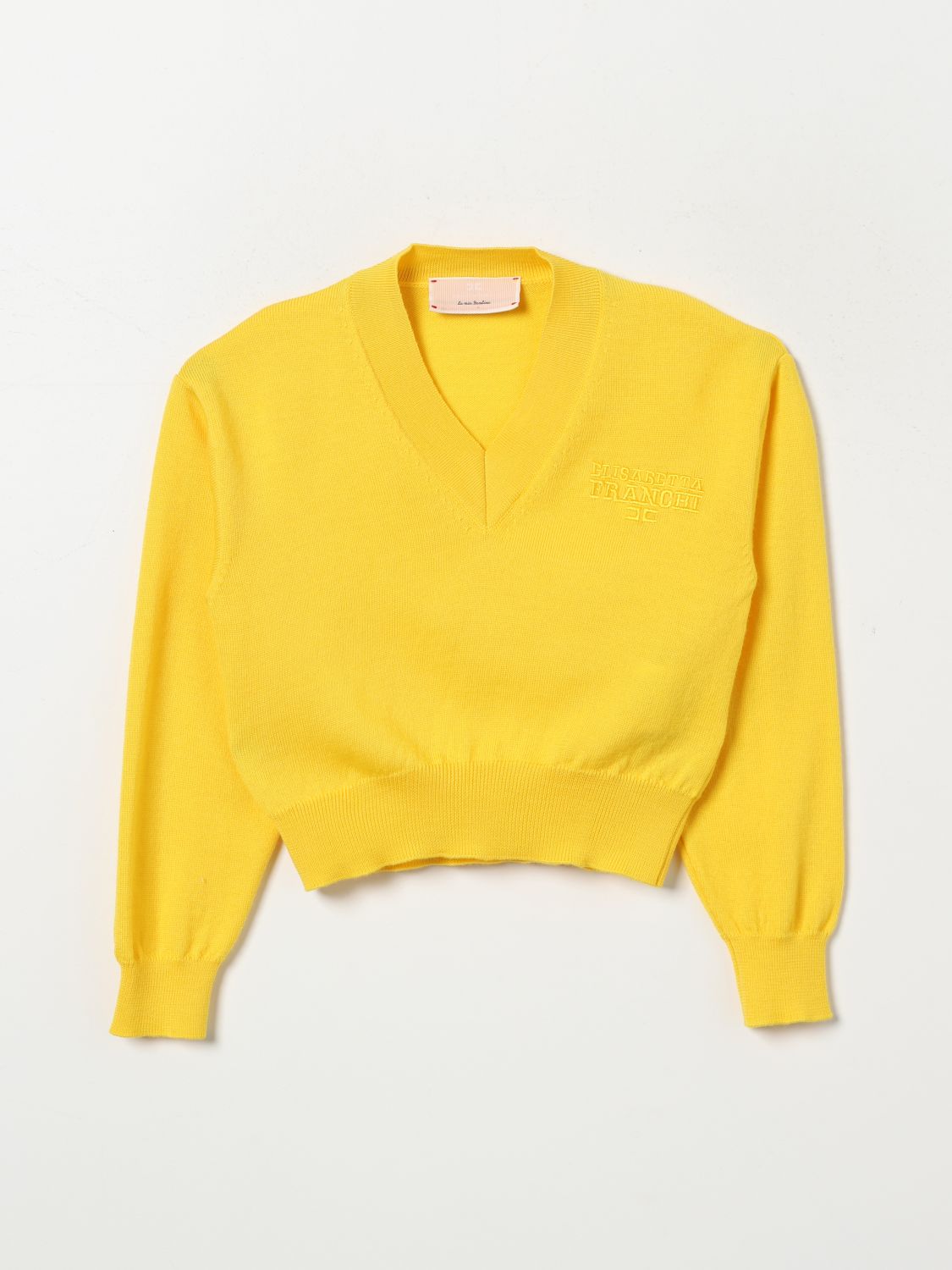 Elisabetta Franchi La Mia Bambina Sweater  Kids Color Mimosa In 土黄色