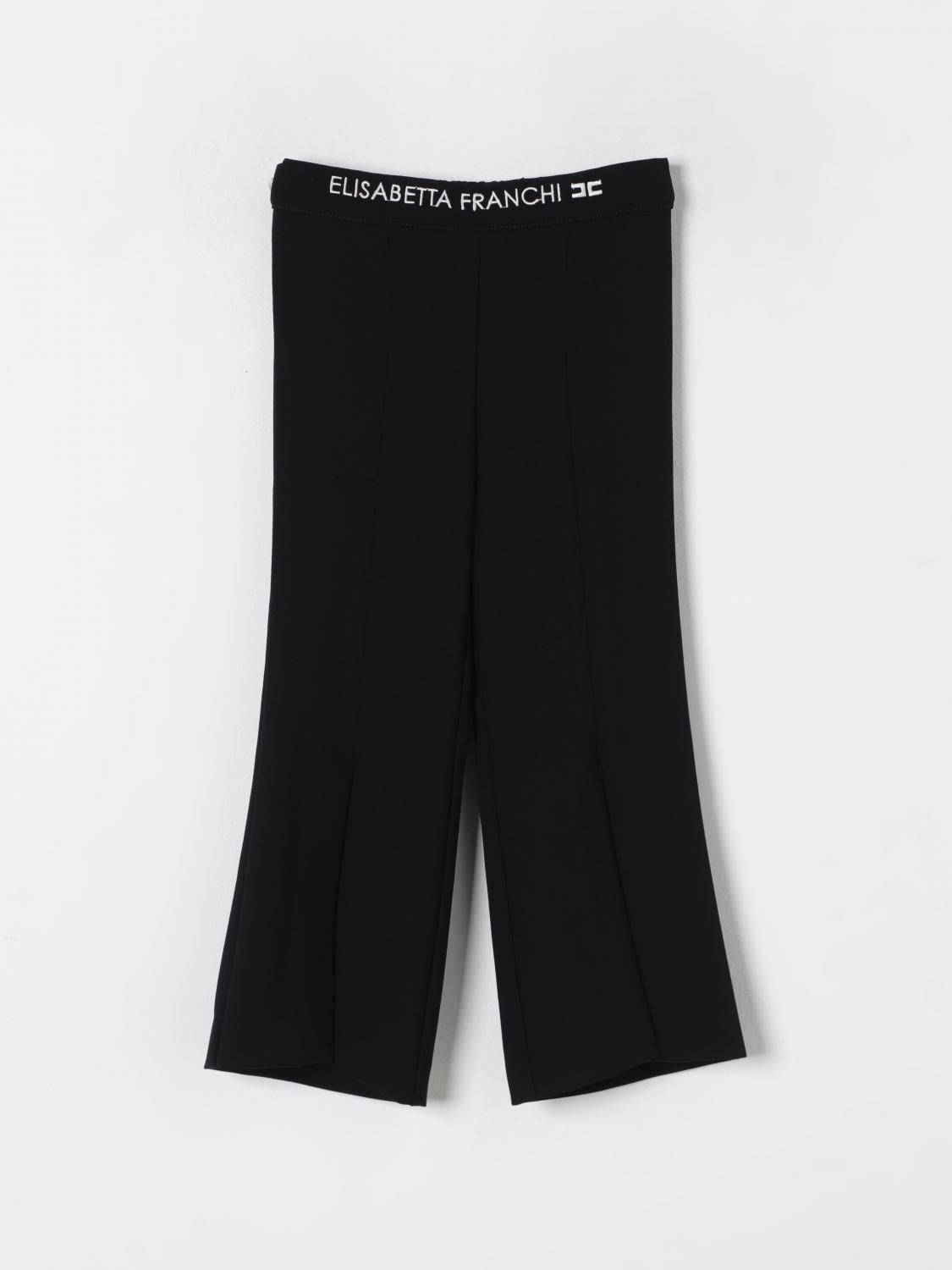 Elisabetta Franchi La Mia Bambina Pants Kids Color Black In Schwarz