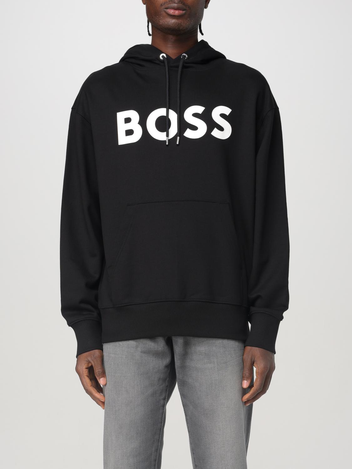 Shop Hugo Boss Sweatshirt Boss Men Color Black In Schwarz