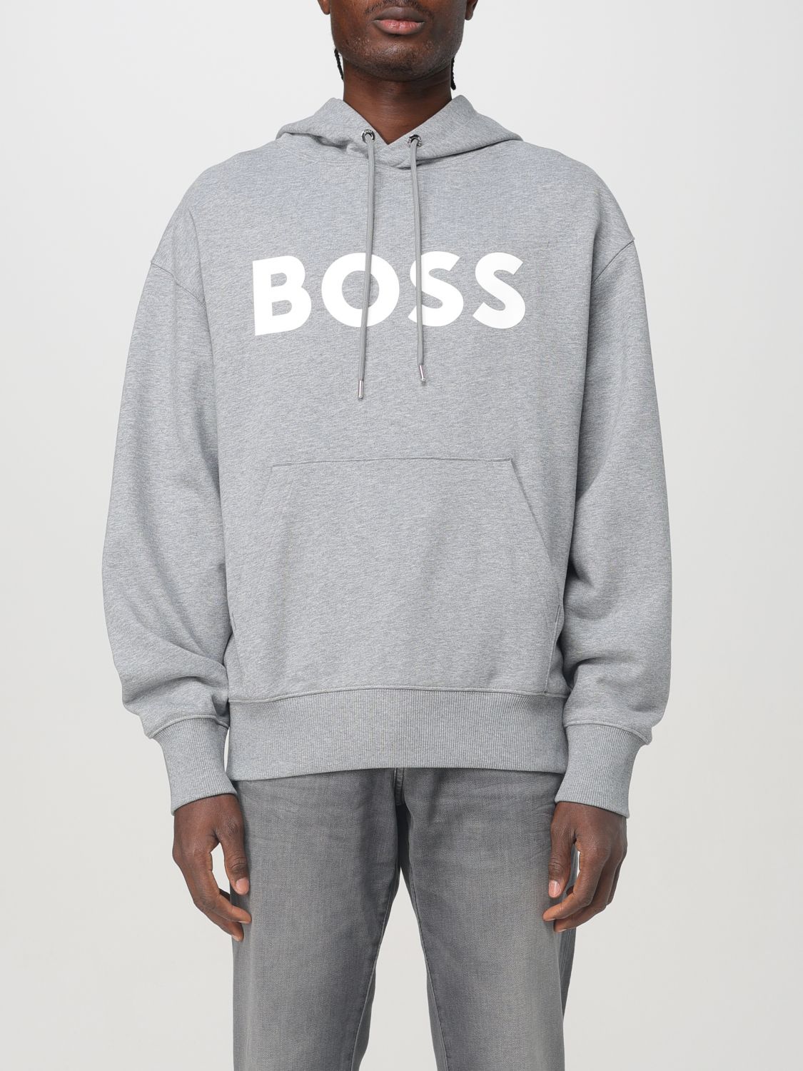 Shop Hugo Boss Sweatshirt Boss Men Color Grey In Grau