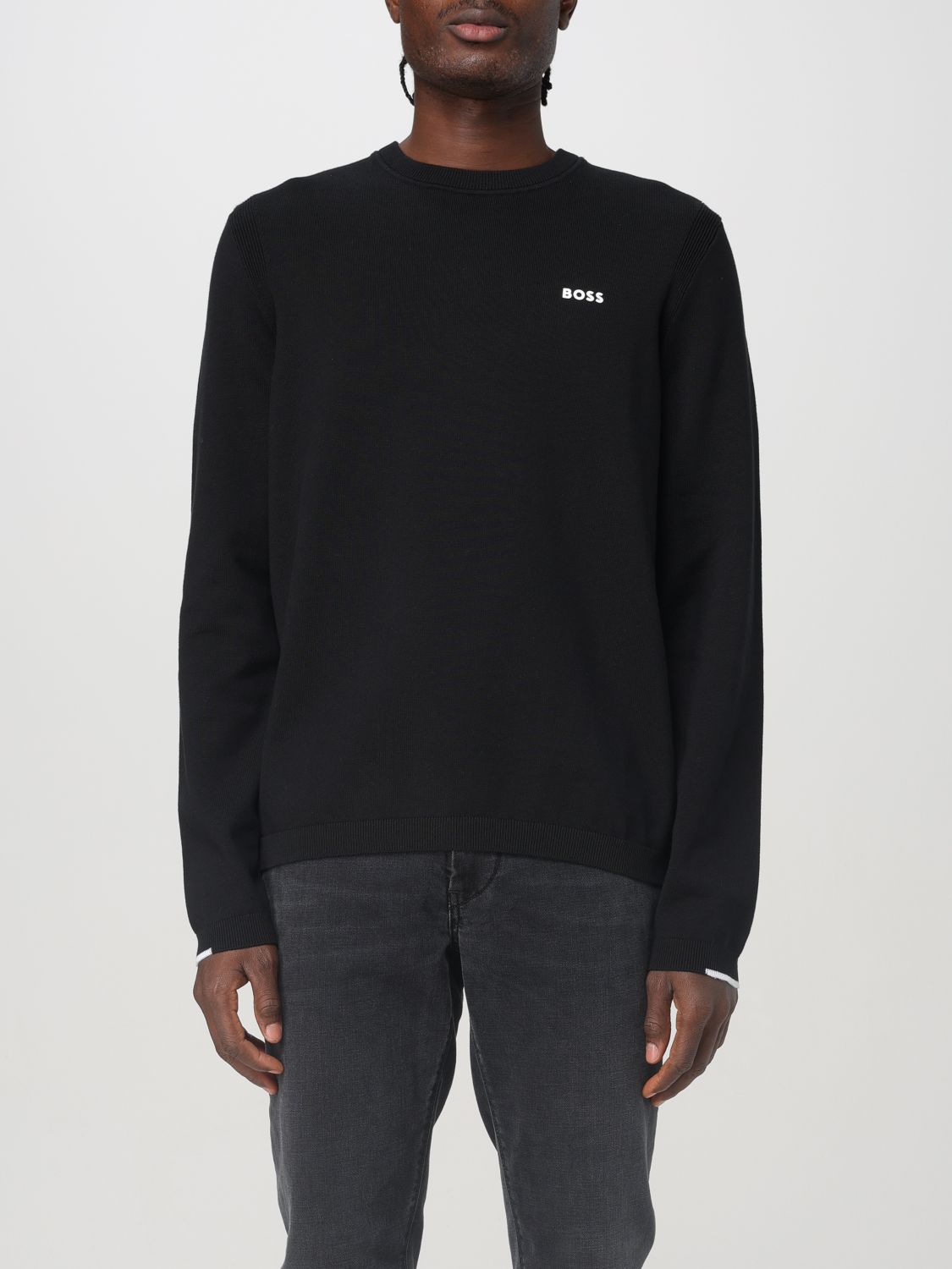 Shop Hugo Boss Sweatshirt Boss Men Color Black In Schwarz