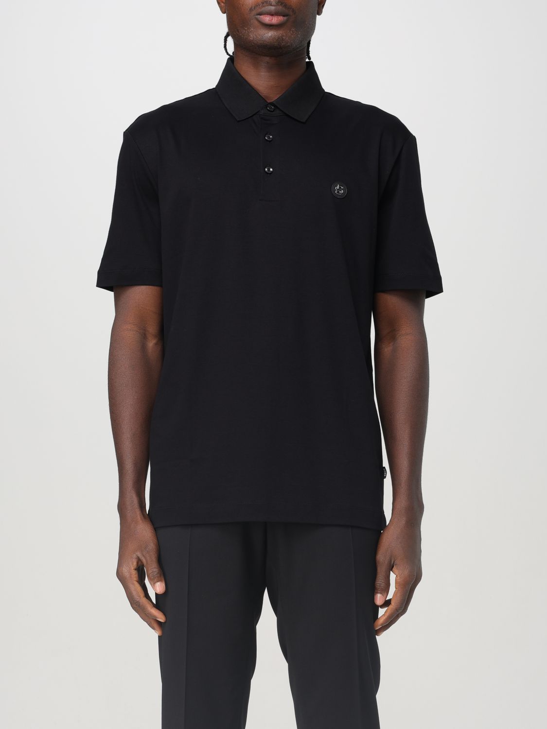 Shop Hugo Boss Polo Shirt Boss Men Color Black In Schwarz