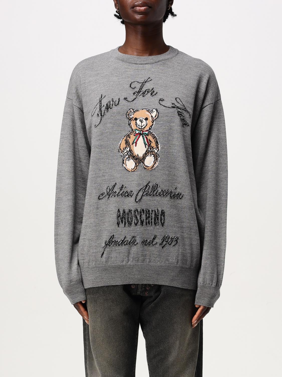 Moschino Sweater Couture Woman Color Grey In Grau