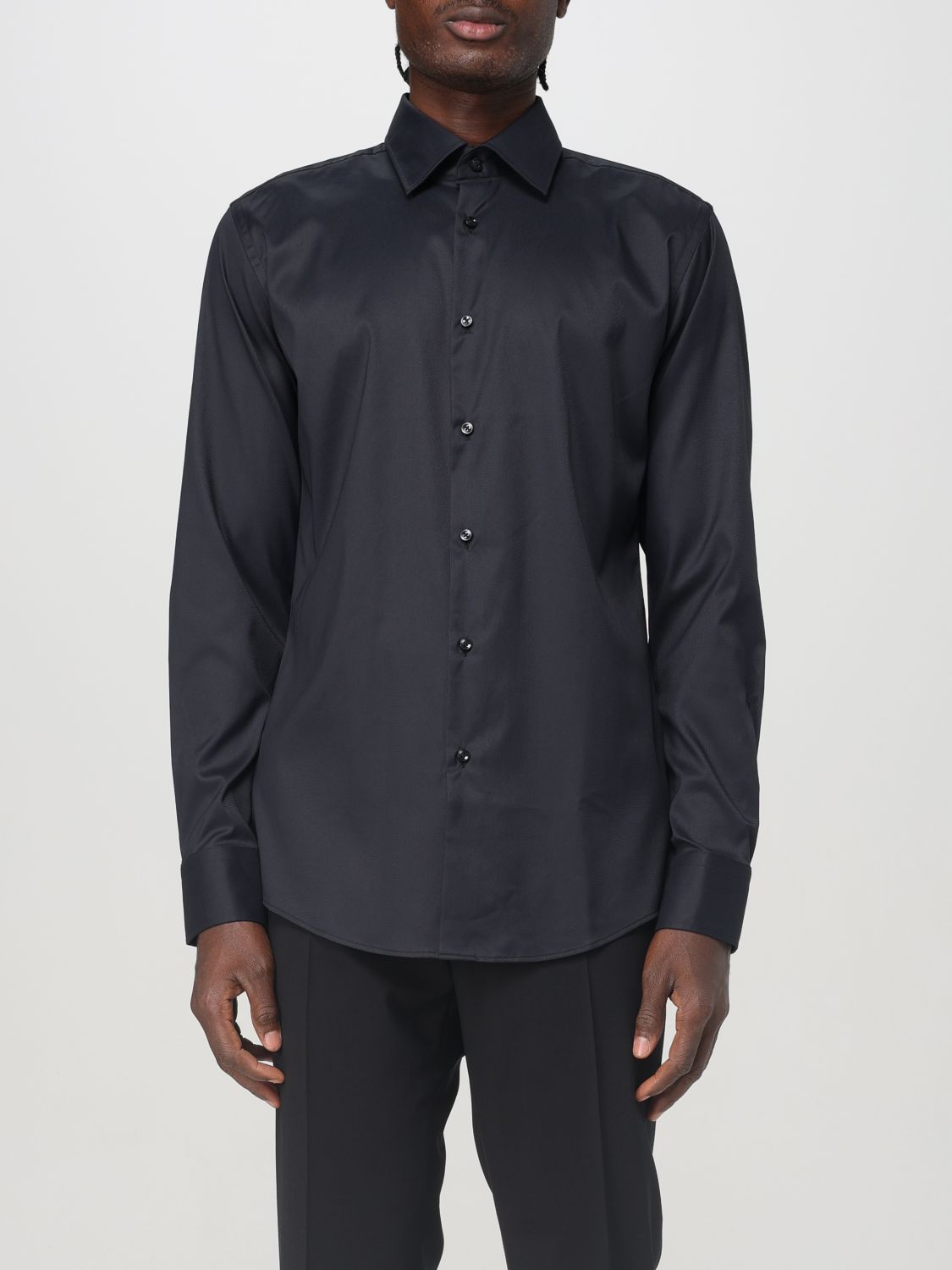 Shop Hugo Boss Shirt Boss Men Color Black In Schwarz