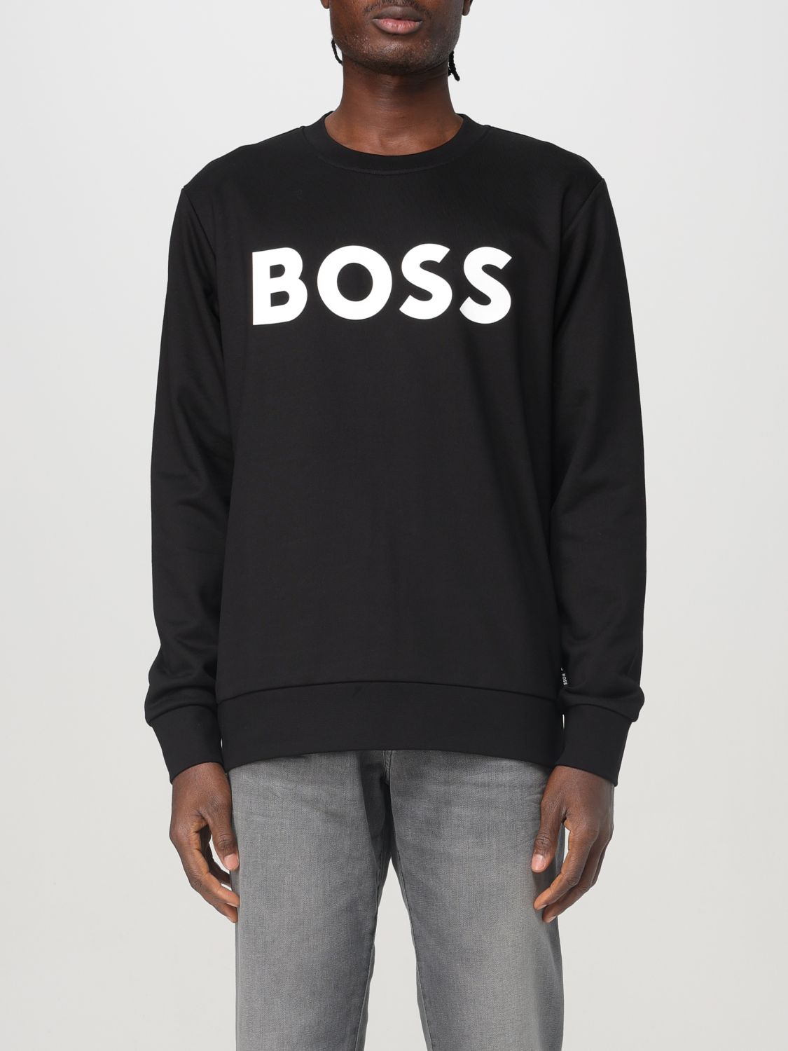 Shop Hugo Boss Sweatshirt Boss Men Color Black In Schwarz