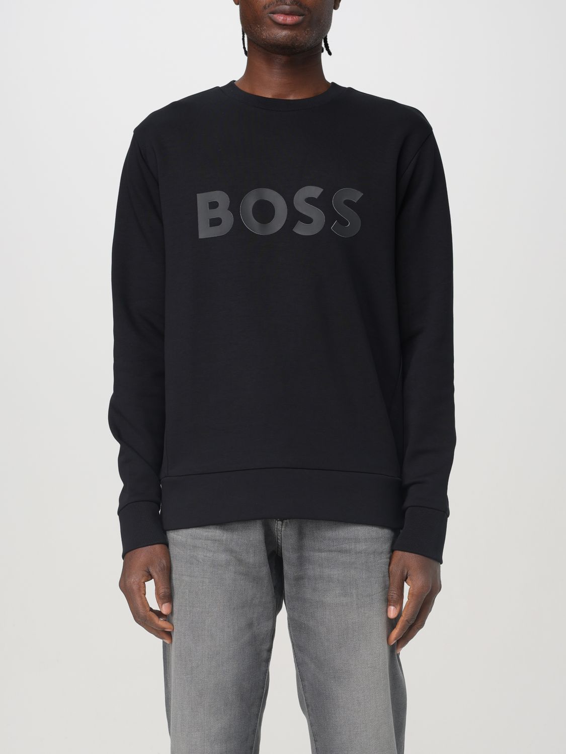 Shop Hugo Boss Sweatshirt Boss Men Color Black In Schwarz