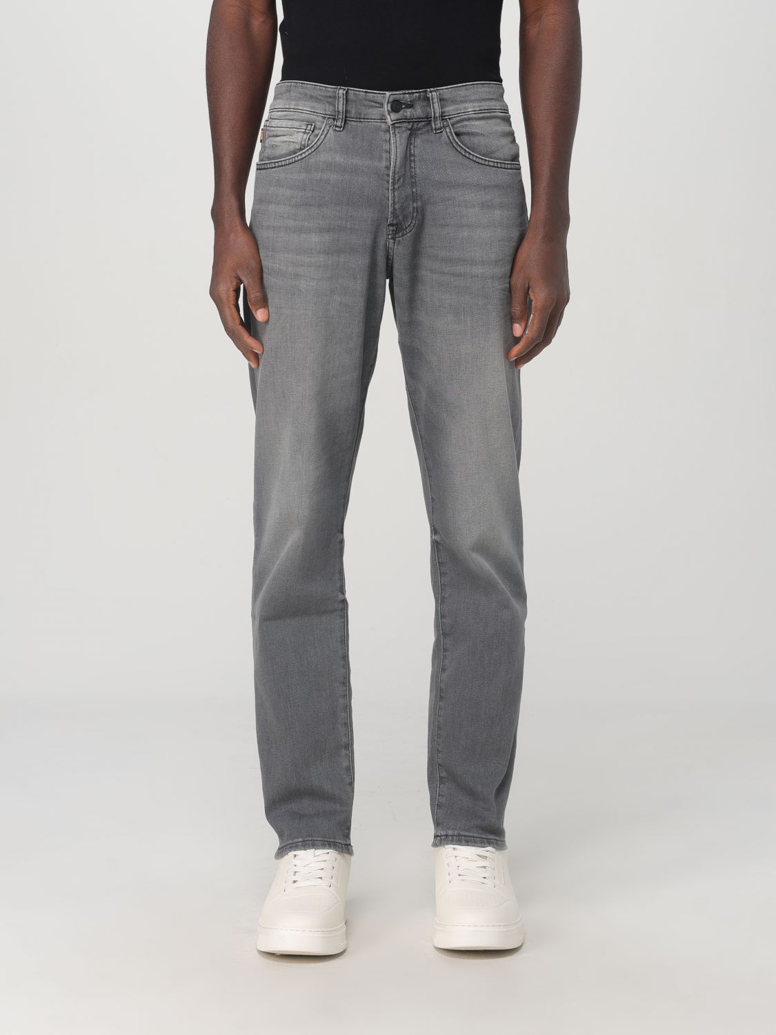 Shop Hugo Boss Jeans Boss Men Color Grey In Grau