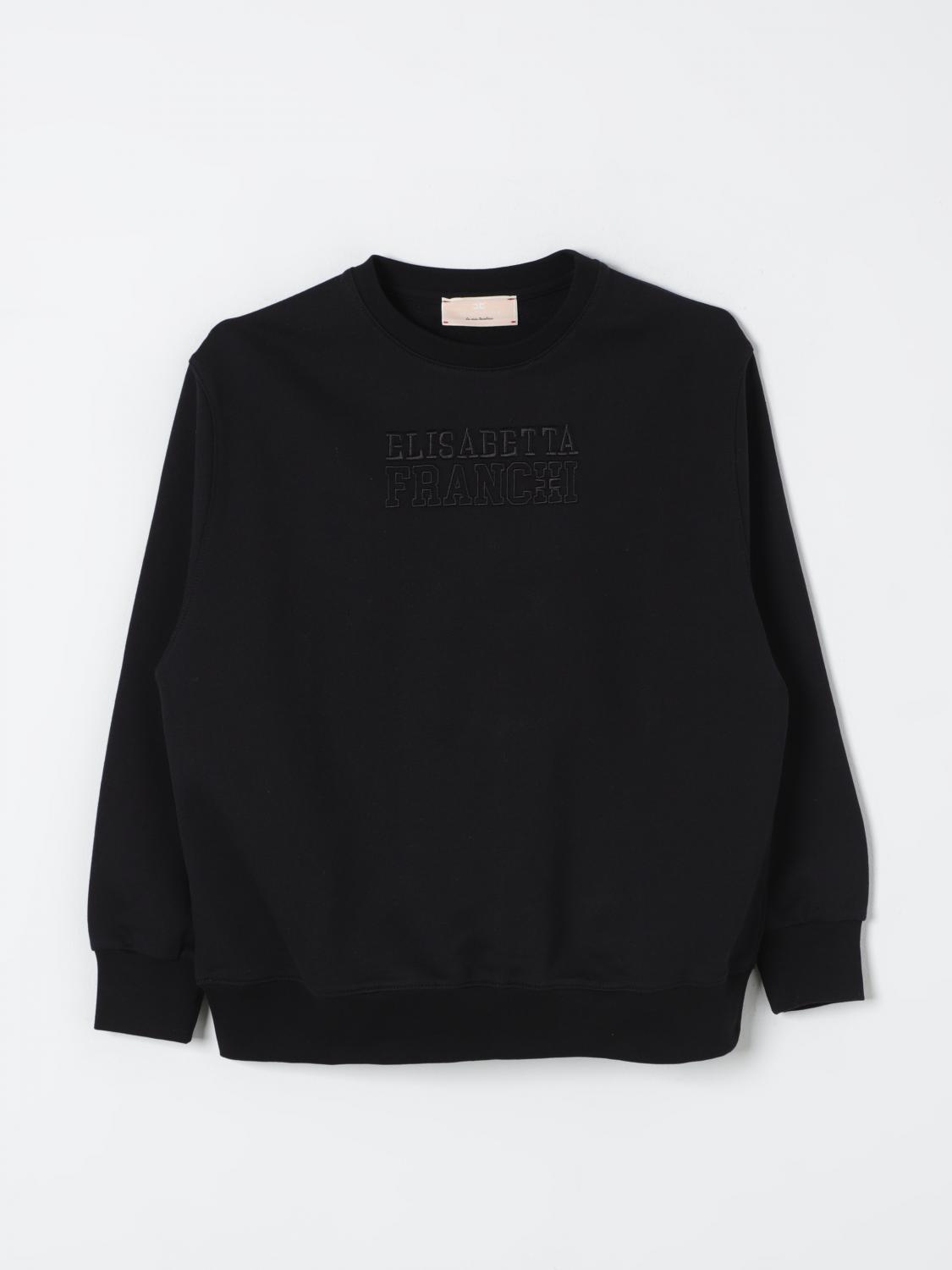 Shop Elisabetta Franchi La Mia Bambina Sweater  Kids Color Black In Schwarz