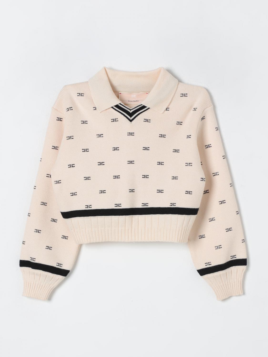 Elisabetta Franchi La Mia Bambina Sweater  Kids Color Butter In Butter