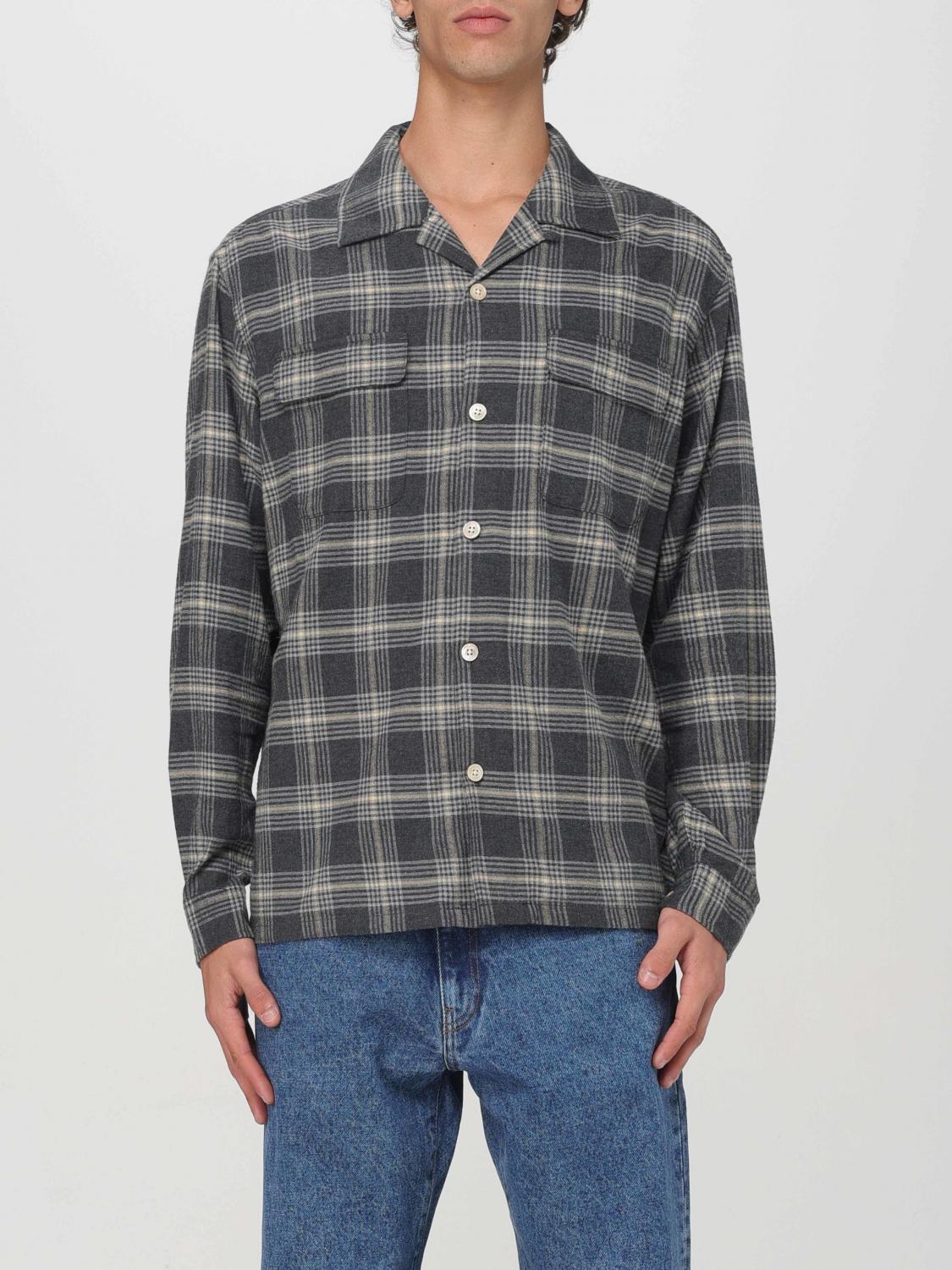 Sunflower Buttoned Plaid Shirt In Grau