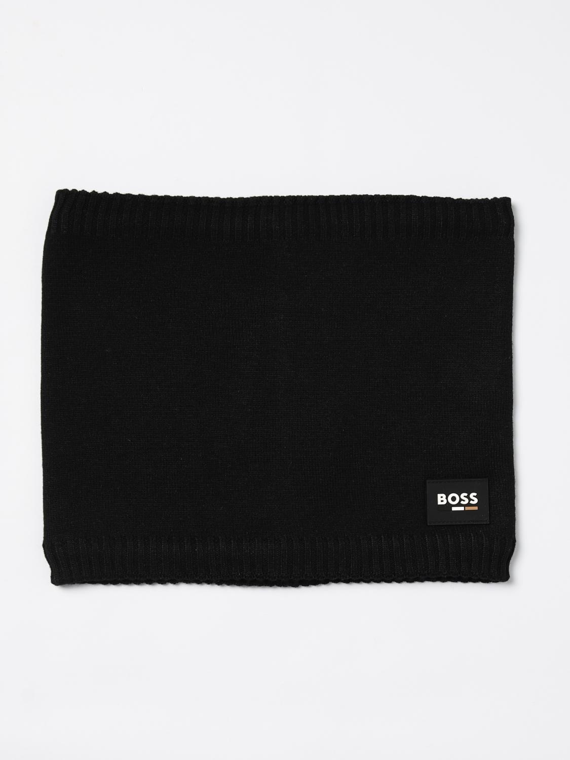 Shop Hugo Boss Boy's Scarf Boss Kids Color Black In Schwarz