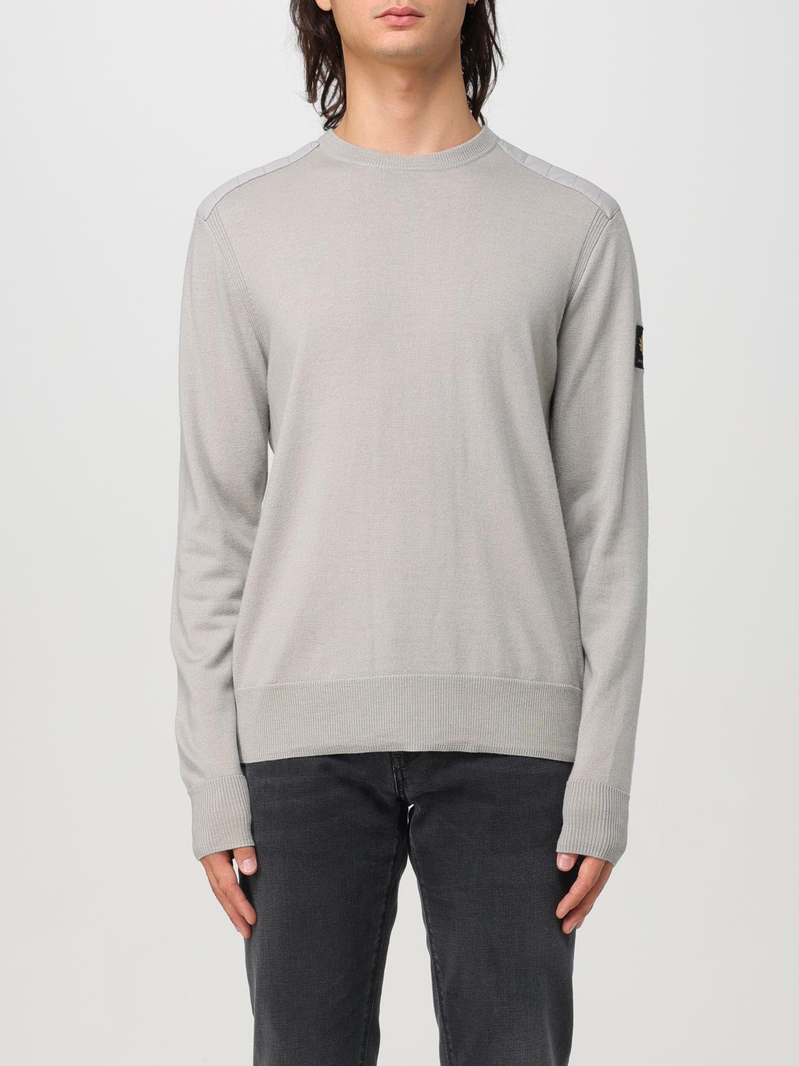 Shop Belstaff Sweater  Men Color Grey In Grau