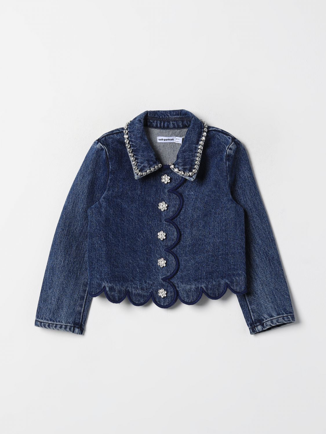 Self-portrait Jacket  Kids Color Blue In Blau