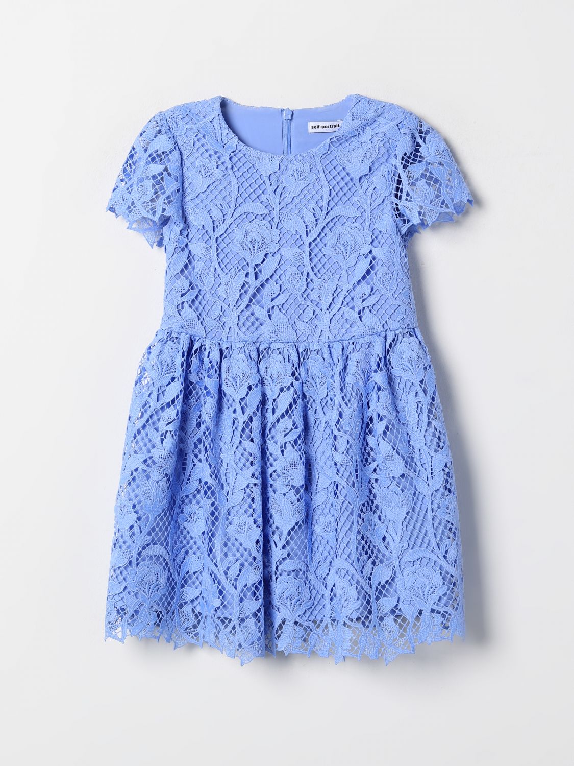 Self-portrait Dress  Kids Color Blue In Blau