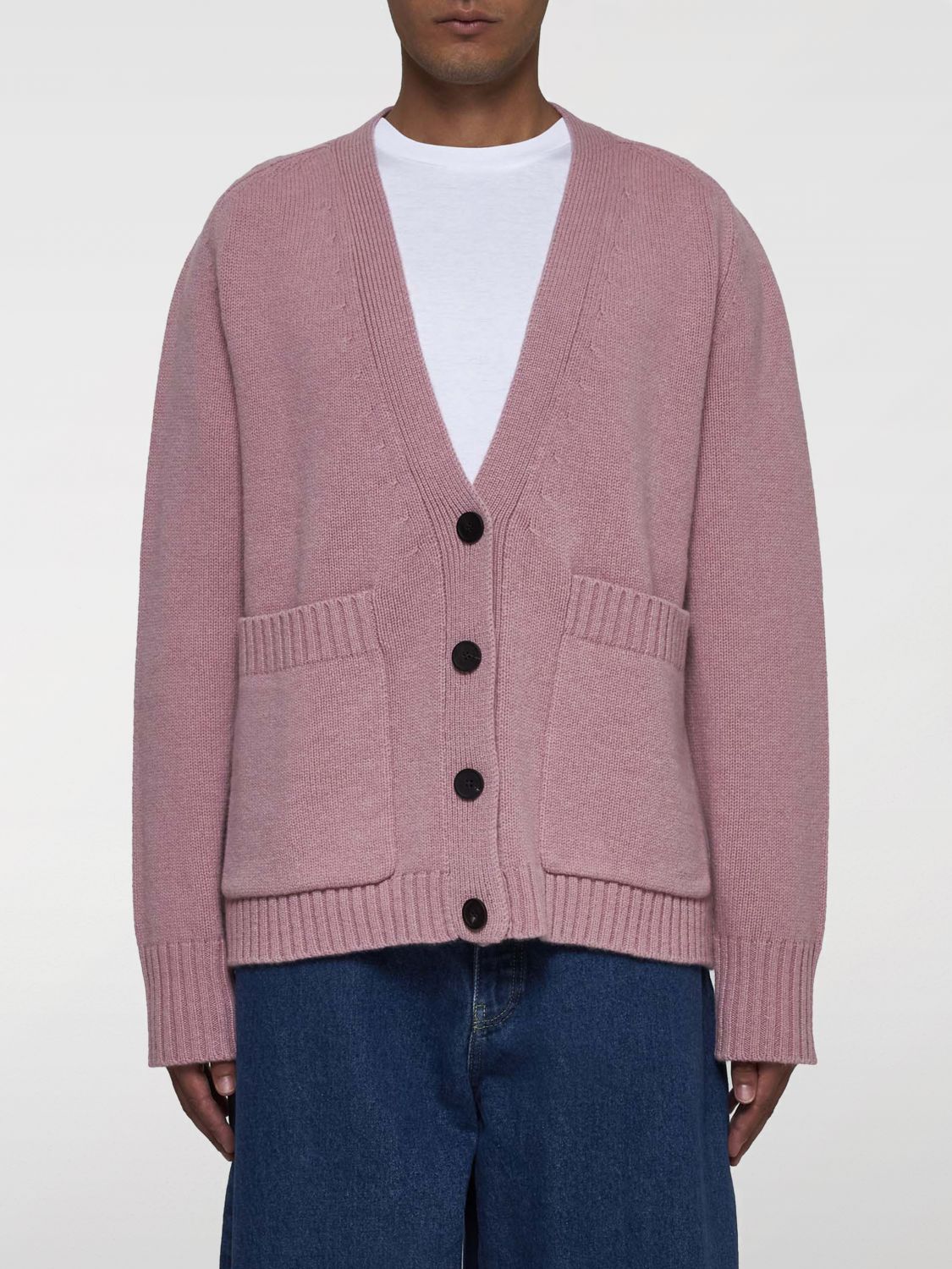 Shop Studio Nicholson Cardigan  Men Color Pink