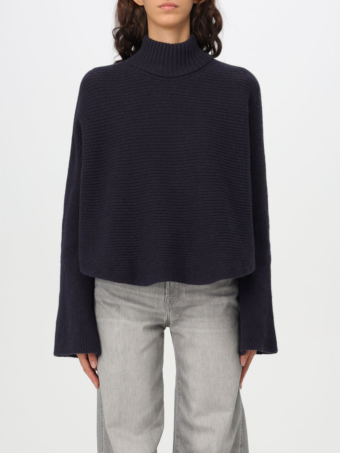 Shop Alysi Sweater  Woman Color Blue In Blau