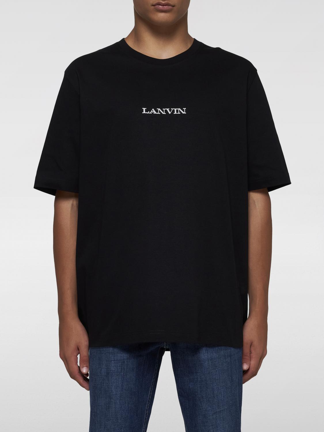 Shop Lanvin T-shirt  Men Color Black In Schwarz