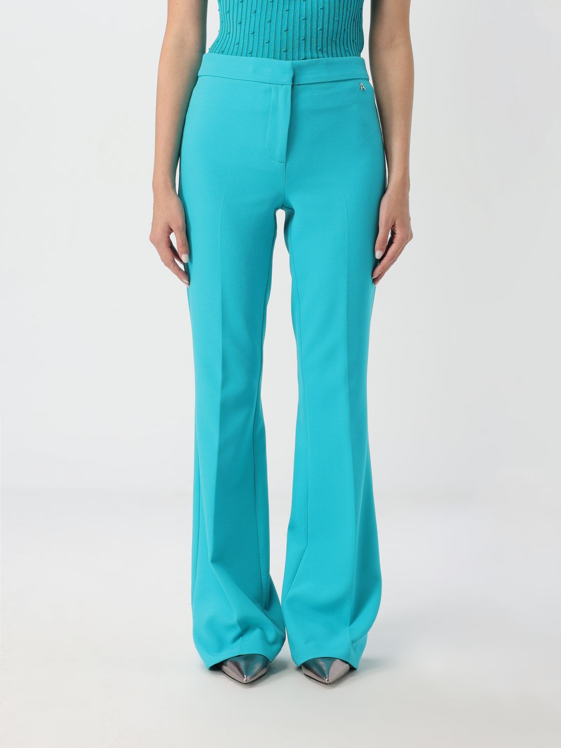 Actitude Twinset Pants  Woman Color Emerald In 祖母绿