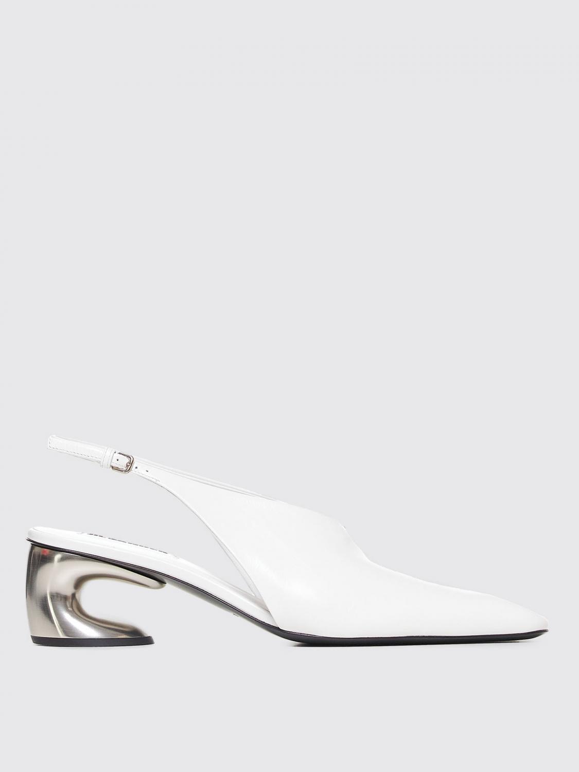 Shop Jil Sander High Heel Shoes  Woman Color White In Weiss