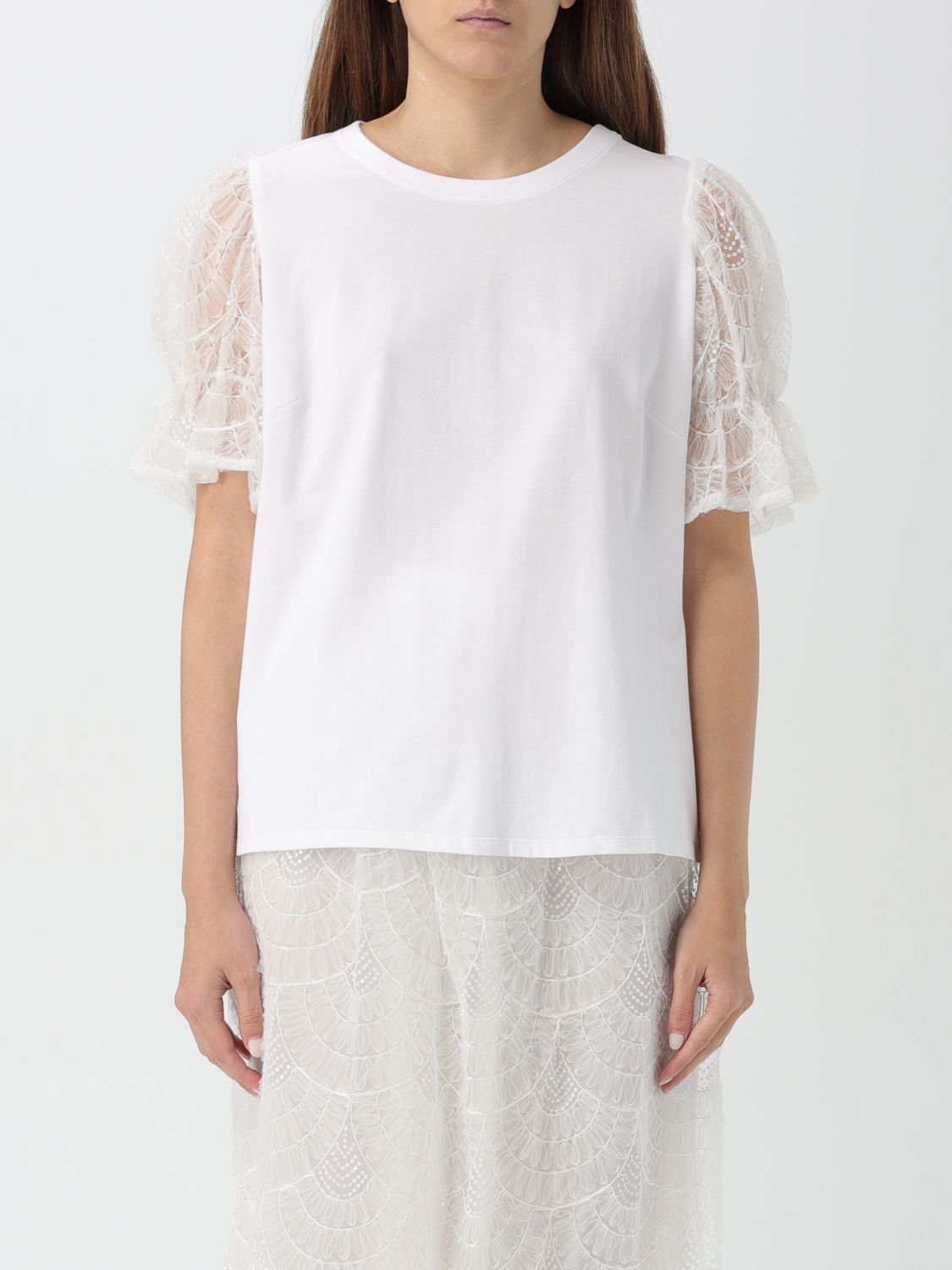 Actitude Twinset T-shirt  Woman Color White In 白色