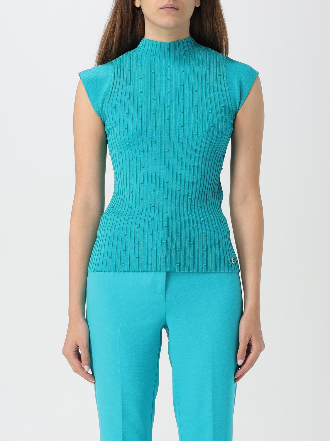 Actitude Twinset Top  Woman Color Emerald In 祖母绿