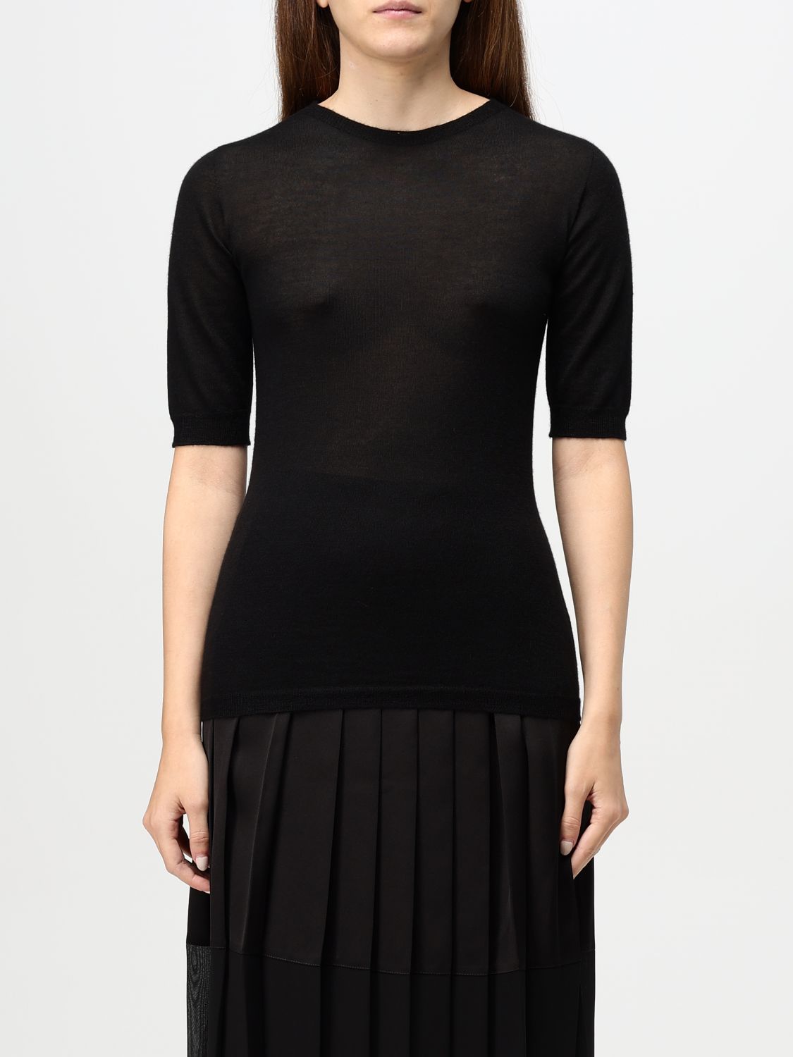 Shop Fabiana Filippi Sweater  Woman Color Black In Schwarz