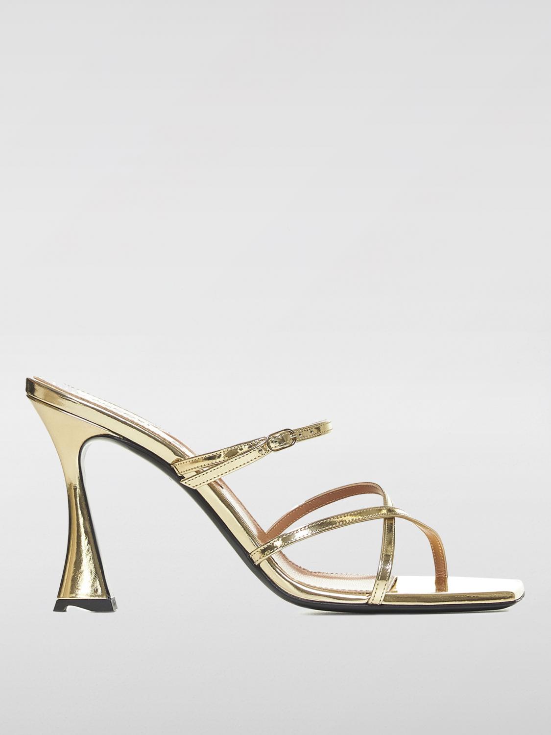 Shop D’accori Heeled Sandals D'accori Woman Color Gold