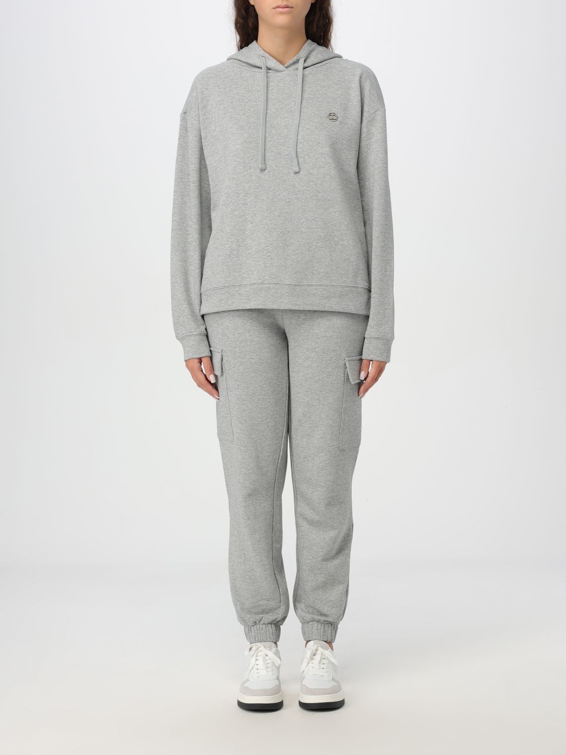 Shop Twinset Jumpsuits  Woman Color Grey In Grau