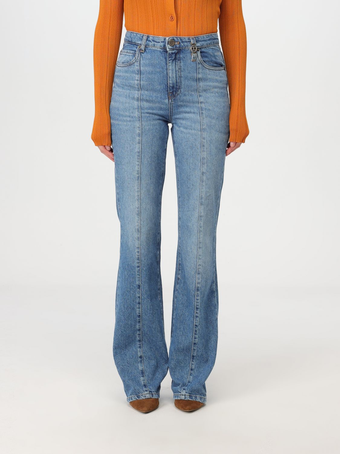 Shop Twinset Jeans  Woman Color Denim