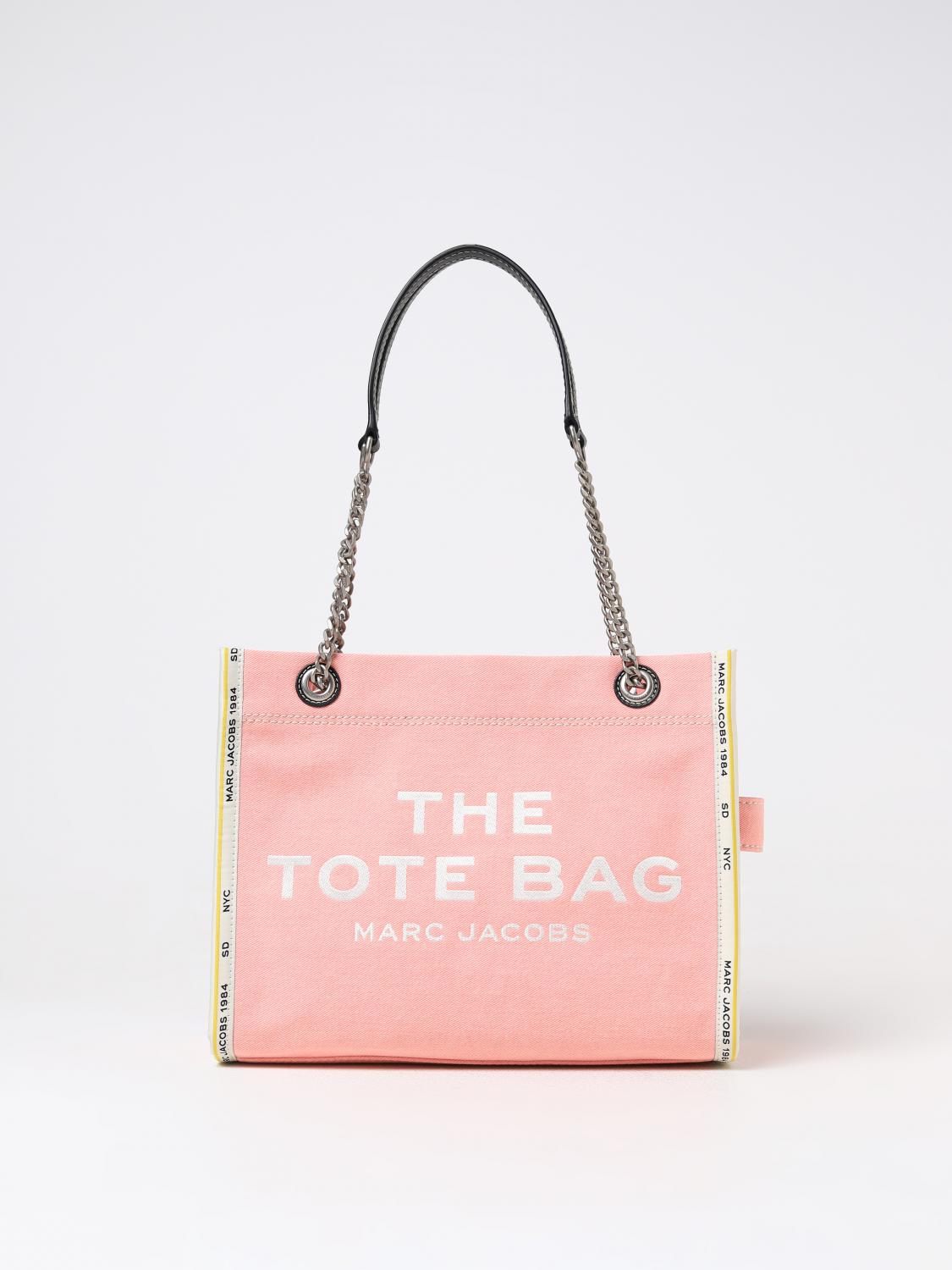 Marc Jacobs The Denim Chain Crossbody Tote Crossbody Bags Pink In Pink