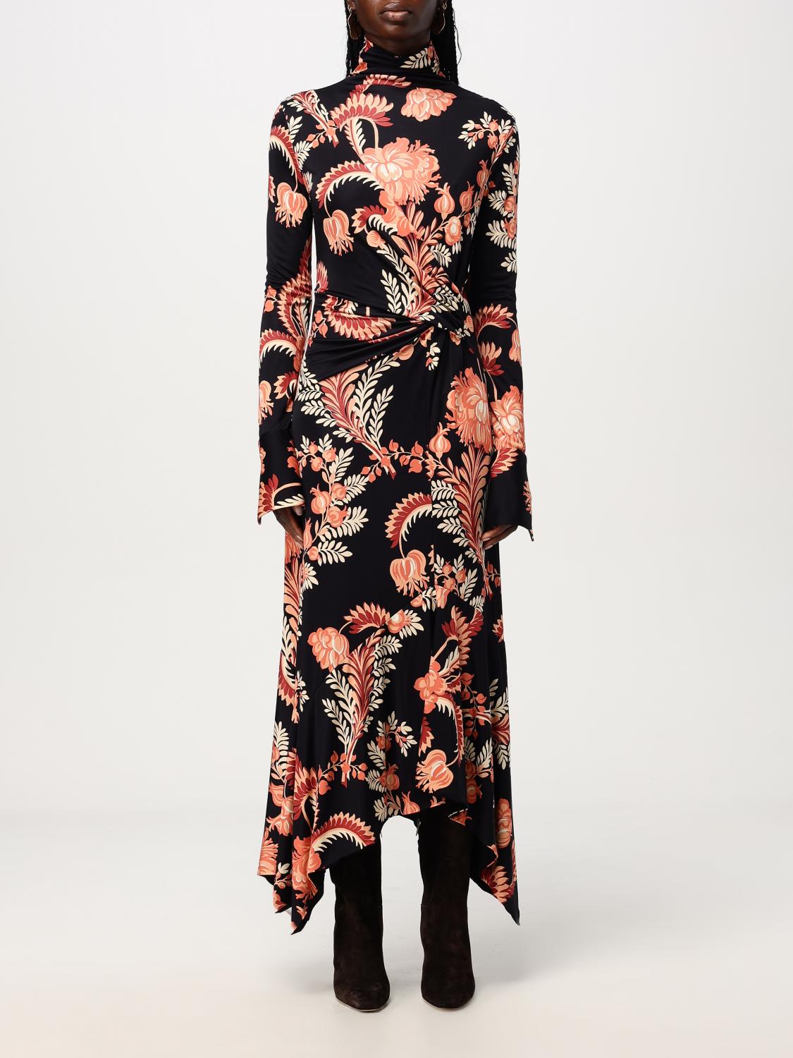 Shop Etro Dress  Woman Color Black In Schwarz