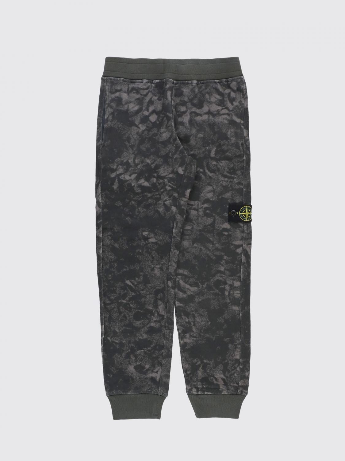 STONE ISLAND JUNIOR PANTS STONE ISLAND JUNIOR KIDS COLOR BLACK G08502002