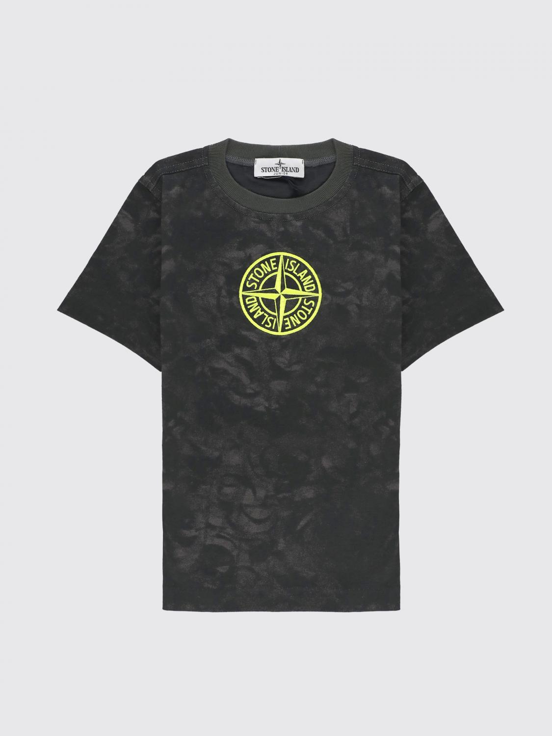 STONE ISLAND JUNIOR T-SHIRT STONE ISLAND JUNIOR KIDS COLOR BLACK G08503002