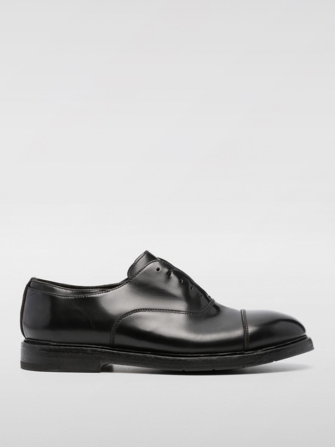 Premiata Lace-up Leather Derby Shoes In Schwarz